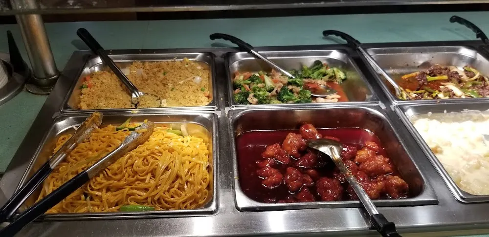 Lo Mein Rice Beef and Broccoli Pineapple Shrimp